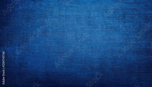 Blue painted canvas or muslin fabric cloth studio backdrop or background