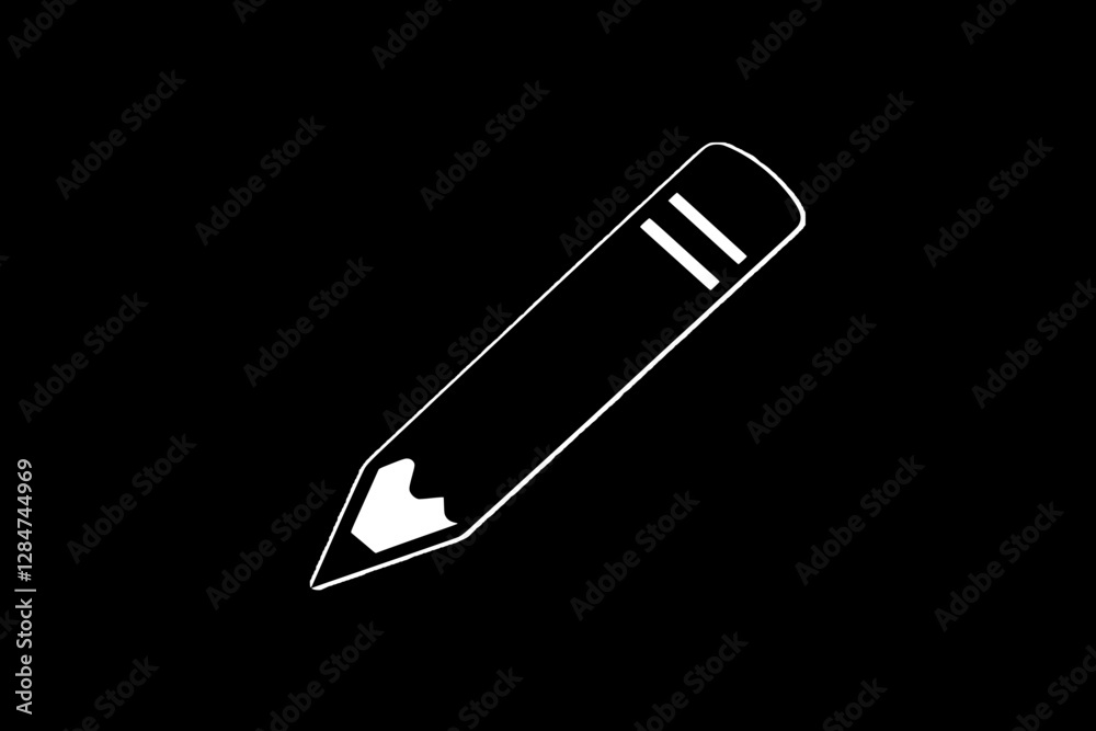 Red Pencil Icon - Simple Graphic Design Red Pencil Icon - Simple Graphic Design