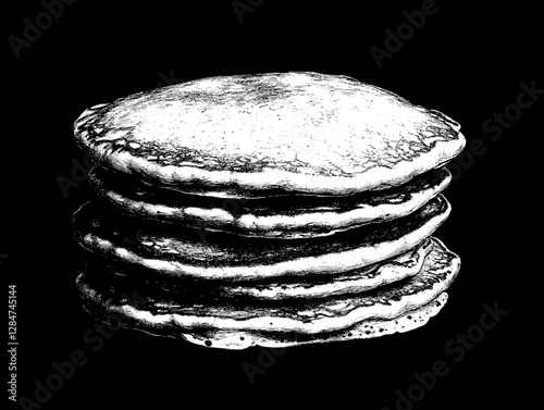A Stack of Pancakes - A Delicious Breakfast