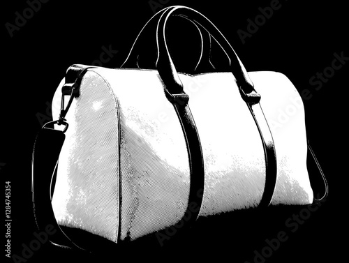 Elegant White Duffle Bag for Travel