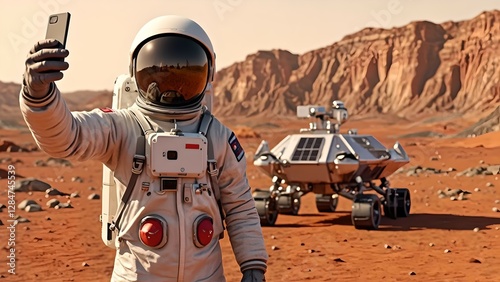 astronaut in the desert