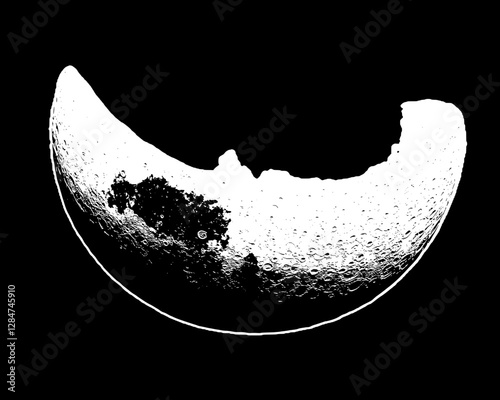 A Stunning Moon Phase: Celestial Beauty