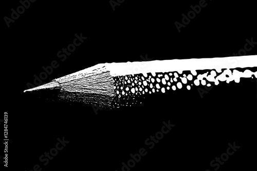 Close-up of a water-kissed pencil
