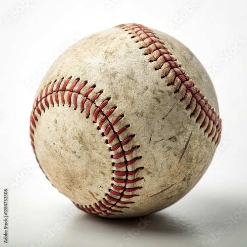 baseball on white background