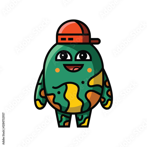 2d vector illustration for cartoon character design for kids and comic book stickers printing and cartoon movie 
