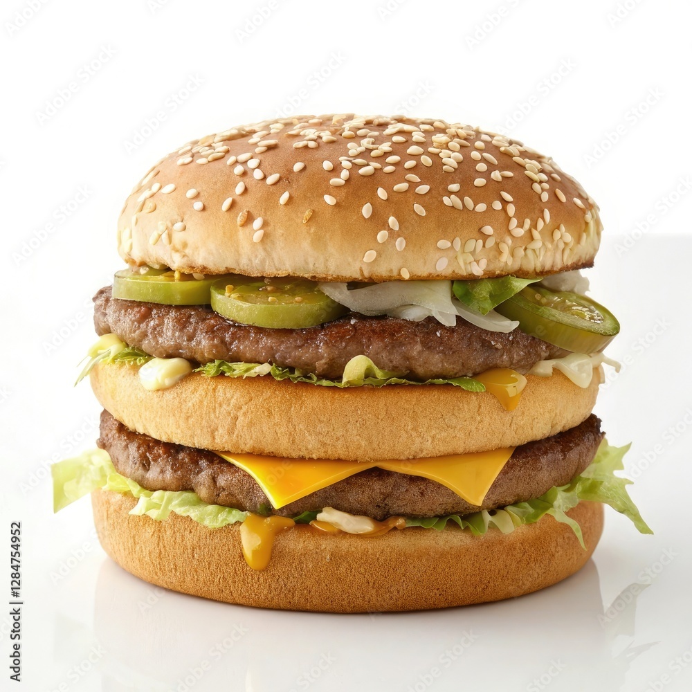 hamburger on a white background hamburger on a white background