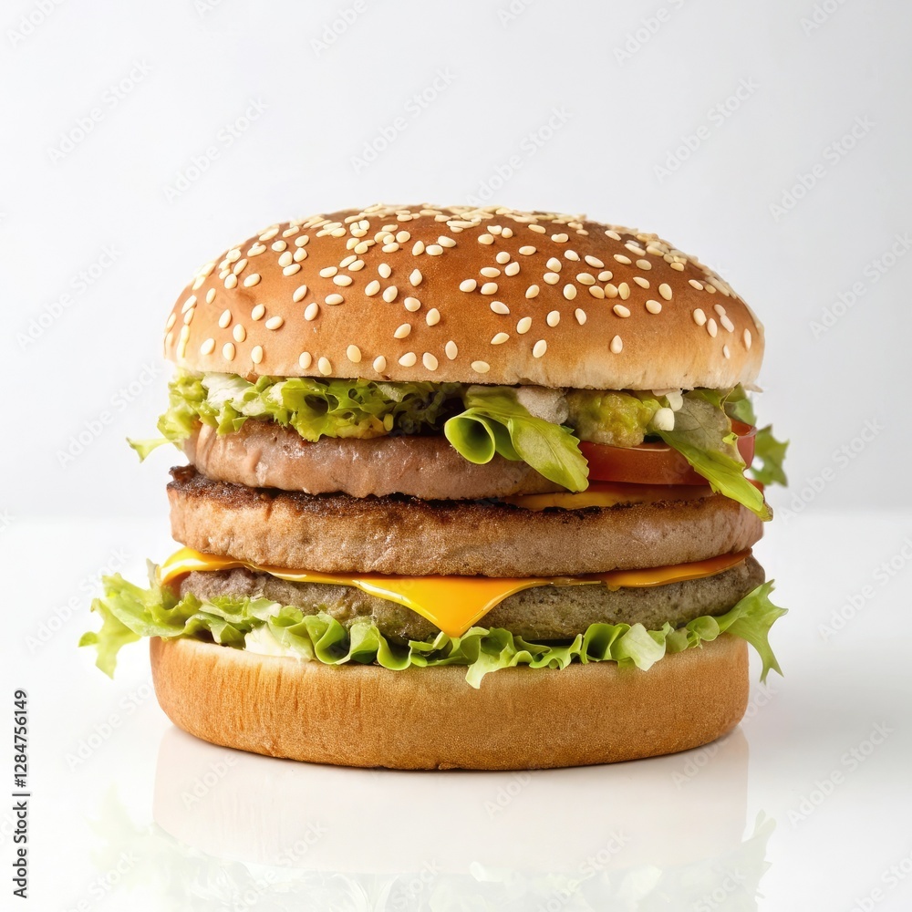 hamburger on a white background hamburger on a white background