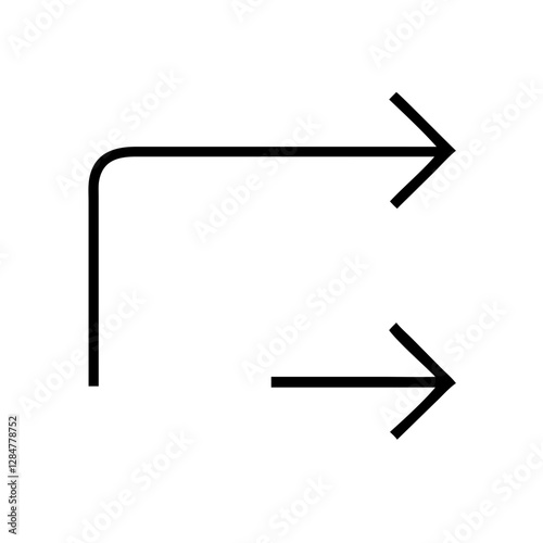 Directional arrows indicating movement, abstract design