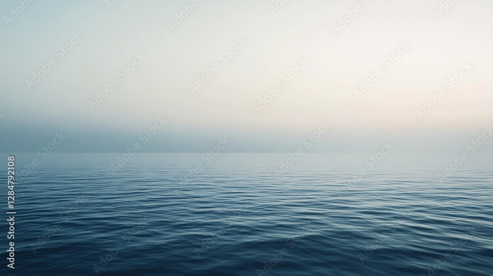 Serene Ocean Horizon at Dawn A Peaceful and Tranquil Seascape Serene Ocean Horizon at Dawn A Peaceful and Tranquil Seascape