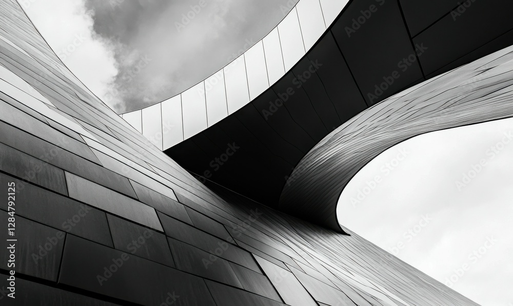 Obraz premium Black and White Architectural Detail