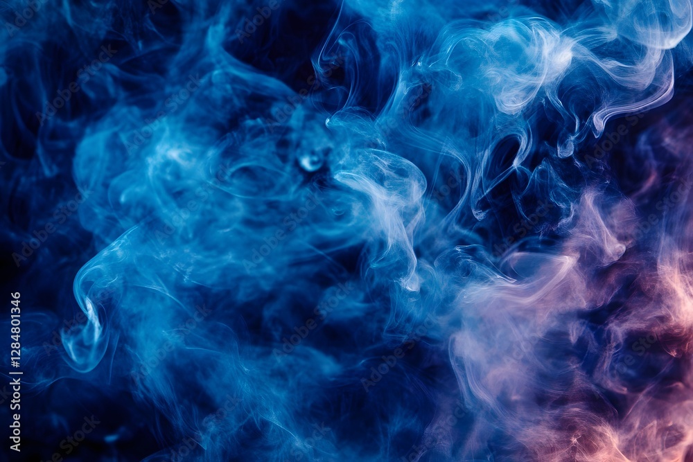 Captivating Abstract Smoke Swirls in Deep Contrast Lighting Evoking a Mesmerizing Otherworldly Atmosphere