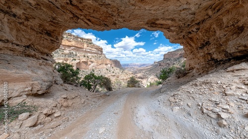 Canyon Road View from Cave Opening