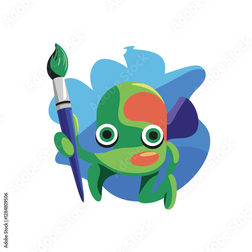 2d vector illustration for cartoon character design for kids and comic book stickers printing and cartoon movie 
