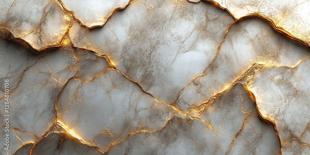 Fototapeta premium Golden Veins: A Luxurious Marble Texture