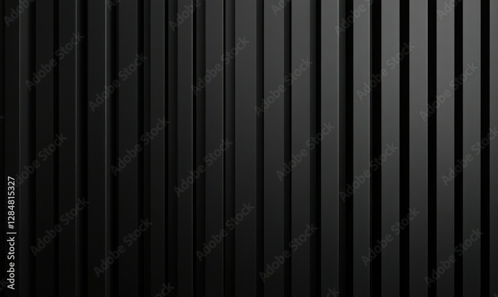 Minimalist black vertical bars arranged in a sleek industrial design, diffused light creating sharp lines and a bold aesthetic Minimalist black vertical bars arranged in a sleek industrial design, diffused light creating sharp lines and a bold aesthetic