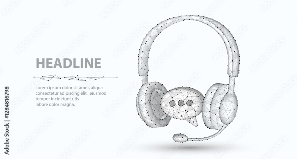 Customer service. Support call, live advice, phone bot, chat headphone Customer service. Support call, live advice, phone bot, chat headphone