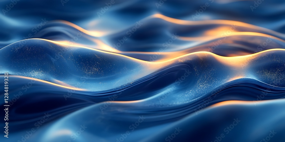 Fototapeta premium Abstract Liquid Waves Background (3)