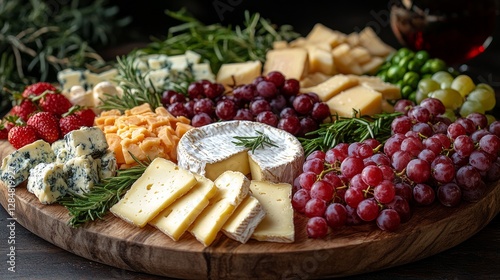 Explore a tasty cheese board including flavors from the Middle East. It includes cheeses like Sulguni, Chechil, Smoked Adyghe, Imeretian, and Brined, all of which go well with wine. photo