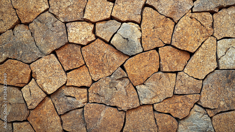 A seamless arrangement of cork wall tiles, symbolizing eco-friendly soundproofing and acoustic insulation, creating a sleek and modern backdrop for contemporary interiors A seamless arrangement of cork wall tiles, symbolizing eco-friendly soundproofing and acoustic insulation, creating a sleek and modern backdrop for contemporary interiors