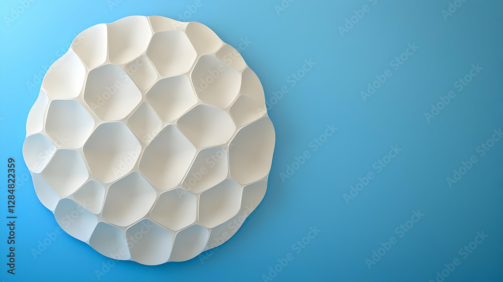 Abstract white wall decor, blue background, modern design, website banner Abstract white wall decor, blue background, modern design, website banner