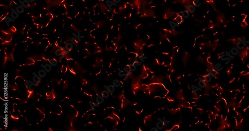 Background with fire animation
