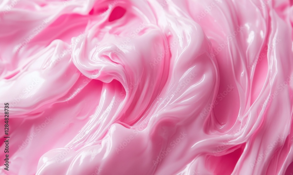 Obraz premium Soft pink glowing lines creating an abstract art piece, symbolizing creativity and digital space.