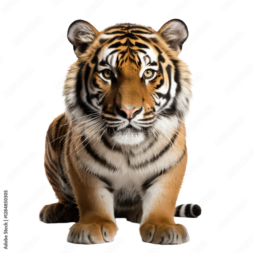 Fototapeta premium bengal tiger isolated on transparent background, png