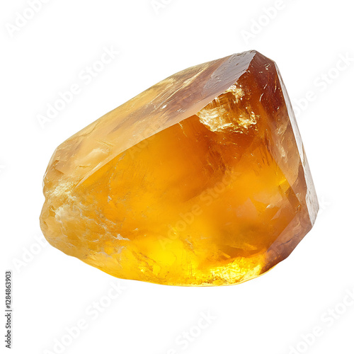 Wallpaper Mural A Smooth Citrine Stone Radiant Yellow Isolated on Transparent Background Torontodigital.ca