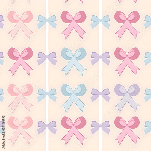 cute pastel bow of background