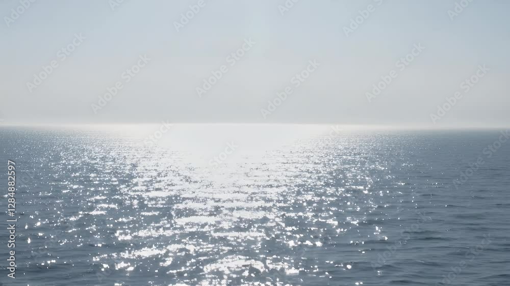 Ocean Serenity: Sunlit Waters and Tranquil Horizon Ocean Serenity: Sunlit Waters and Tranquil Horizon