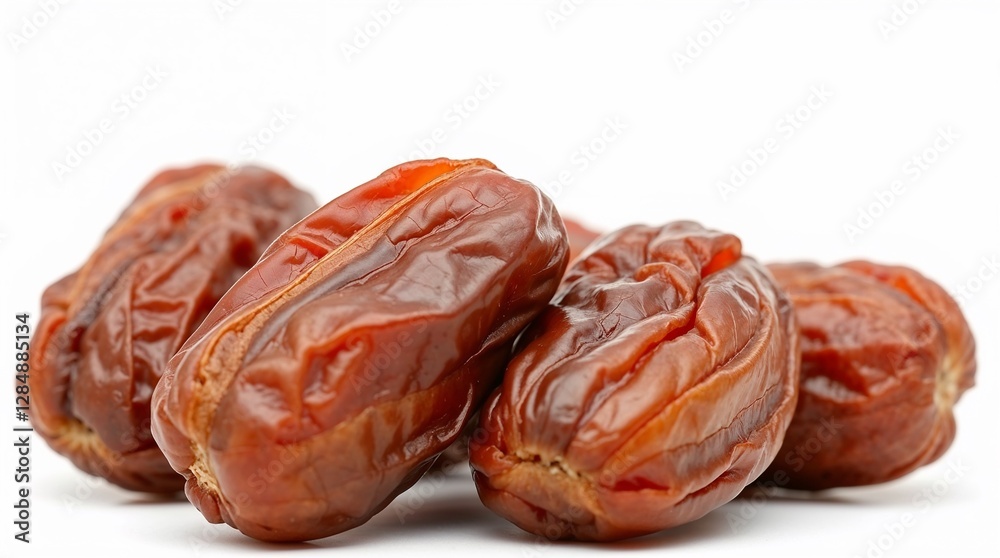 closeup pile of dry date palm fruit isolated on white background closeup pile of dry date palm fruit isolated on white background