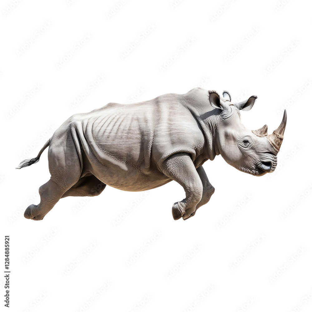 Fototapeta premium rhino isolated on white