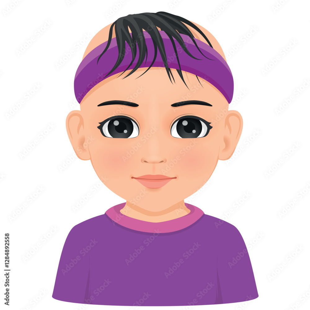 portrait of cute baby girl 