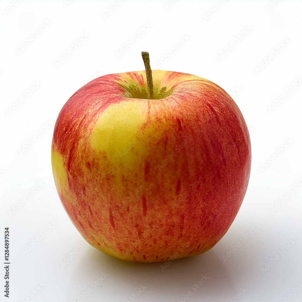 Organic Whole Apple with Smooth Skin and Vibrant Color Organic Whole Apple with Smooth Skin and Vibrant Color