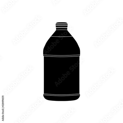 Pickle Juice Bottle Icon in black fill vector illustration style. Top choice editable graphic resources for many porposes.