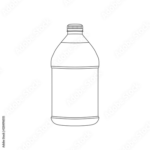 Pickle Juice Bottle Icon in outline vector illustration style. Top choice editable graphic resources for many porposes.