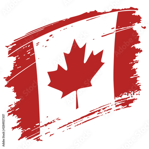 canada flag grunge