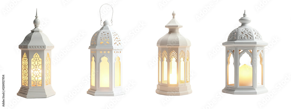 Fototapeta premium Set of Lanterns for Ramadan Decorations
