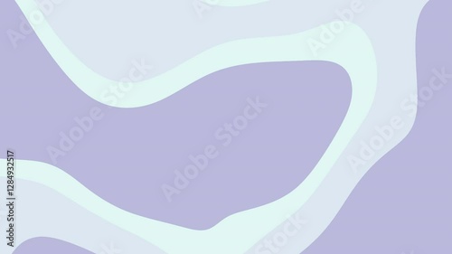 Abstract, minimalist design showcasing flowing shapes and colors in a complementary, muted palette.