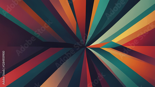 Wallpaper Mural Trendy Flat Abstract Design Torontodigital.ca