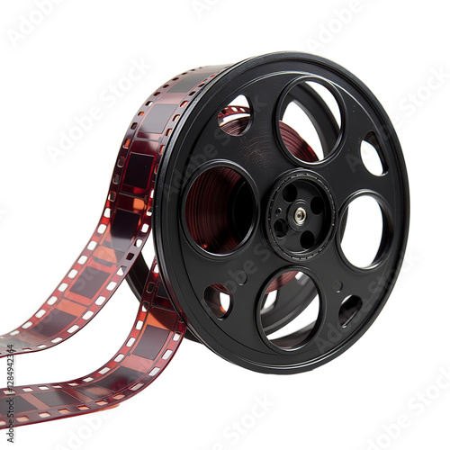 Bollywood Film Reel on Transparent Background