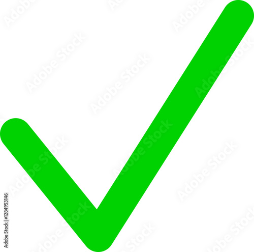 single green check mark 