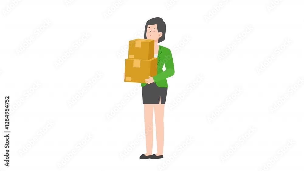 video man holding parcel cartoon animation
video man holding parcel cartoon animation