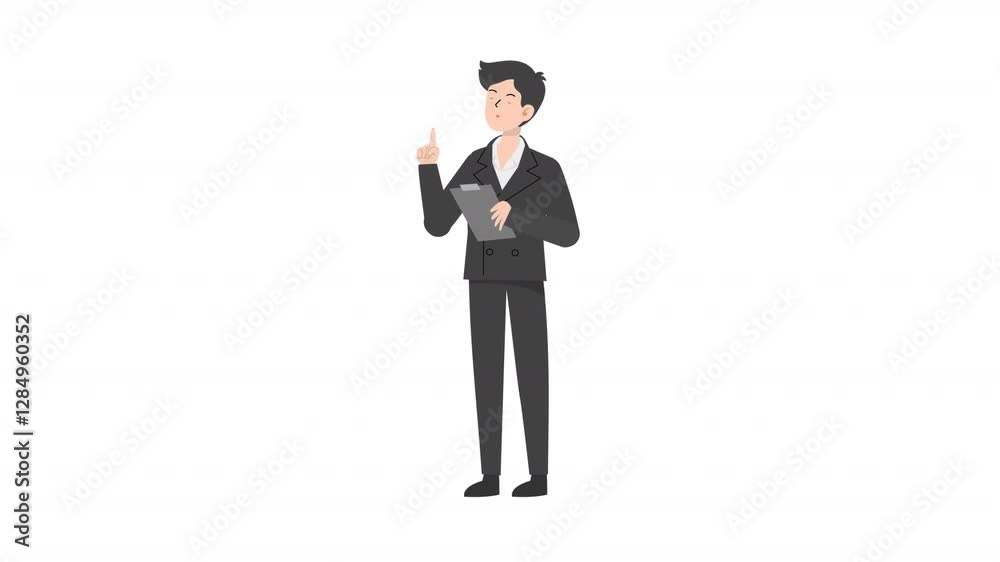 video man is standing and giving a lecture cartoon animation
video man is standing and giving a lecture cartoon animation