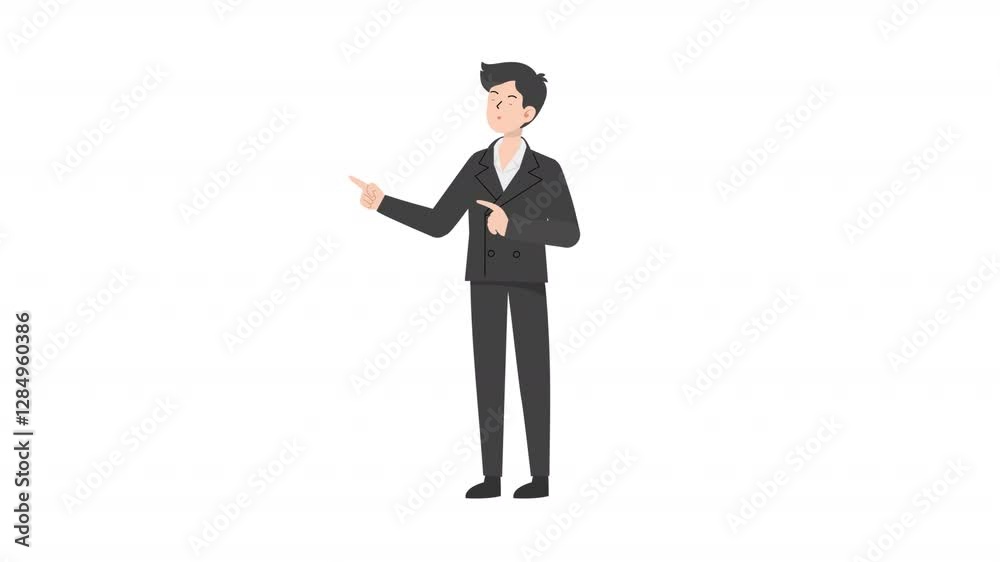 video man is standing and giving a lecture cartoon animation
video man is standing and giving a lecture cartoon animation