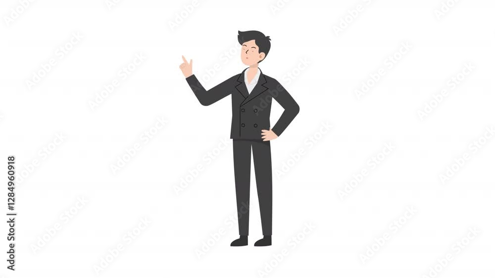 video man is standing and giving a lecture cartoon animation
video man is standing and giving a lecture cartoon animation