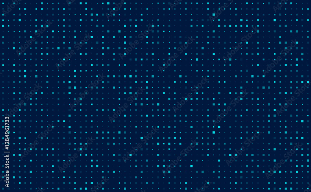 Fototapeta premium Techno background with pixel pattern. Futuristic abstract pixel pattern backdrop