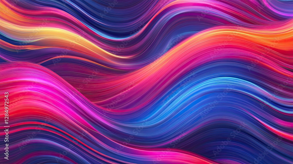 Flowing wave line pattern in vibrant colors, ideal for dynamic, fluid designs that convey movement and energy in creative projects. - Flowing wave line pattern in vibrant colors, ideal for dynamic, fluid designs that convey movement and energy in creative projects. -