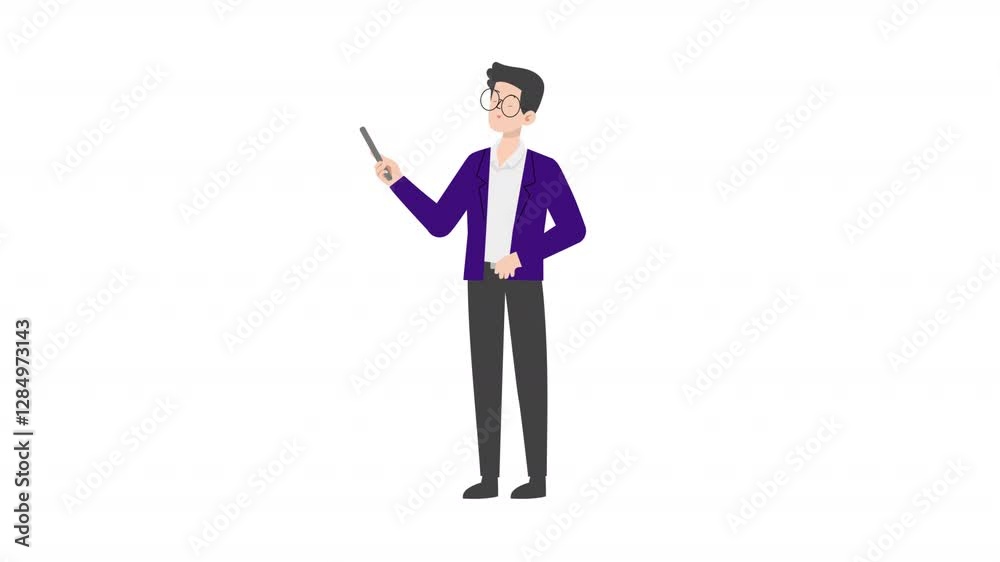 video man holding stick cartoon animation
video man holding stick cartoon animation