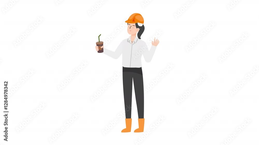 video engineer or architecture stands with coffee cartoon animation
video engineer or architecture stands with coffee cartoon animation